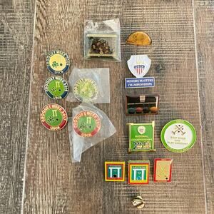 Cricket Collection of 15 Lapel/Hat Pins Brooch Championships